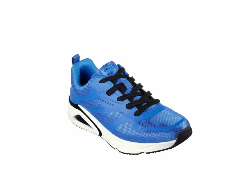 Mens Skechers Tres-Air Uno Modern Aff Air Sneaker Blue Shoes - Blue