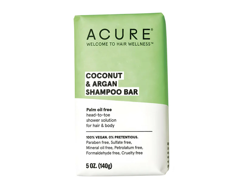 Acure Shampoo Bar Coconut & Argan Shampoo Bar 140g