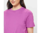 Target Australian Cotton Classic Crew Neck T-Shirt - Purple