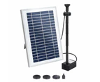 Gardeon Solar Pond Pump Submersible Water Fountain with Battery LED Lights 4.4FT