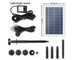 Gardeon Solar Pond Pump with Battery LED Lights 4.4FT