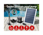 Gardeon Solar Pond Pump with Battery Kit LED Lights 5.2FT
