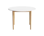 Artiss Dining Table Round White 108CM Diameter Demi