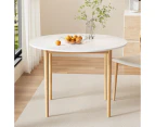 Artiss Dining Table Round White 108CM Diameter Demi