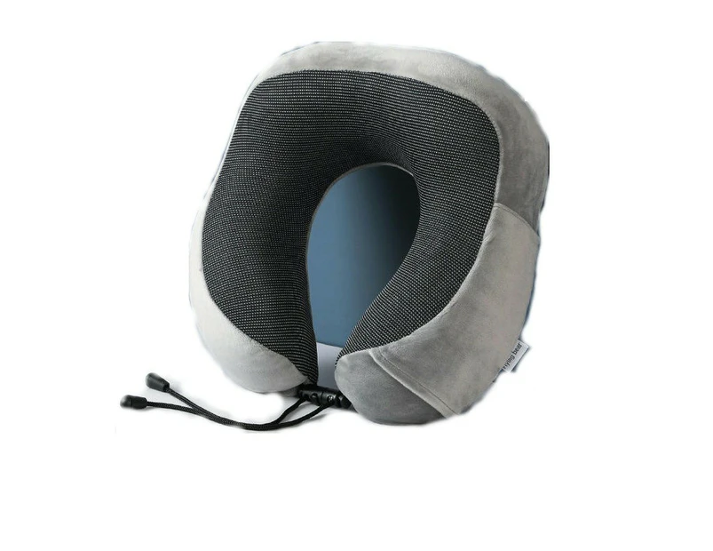 Travel Pillow, Memory Foam Soft Neck Pillow for Travel Comfort Head Cushion Support Neck Pillow-grey