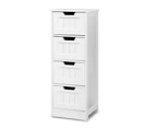 Artiss 4 Chest of Drawers  - LEESA White