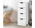 Artiss 4 Chest of Drawers  - LEESA White