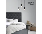 Artiss Bed Head Double Size Fabric - CAPPI Charcoal