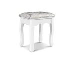 Artiss Dressing Table Stool Velvet White