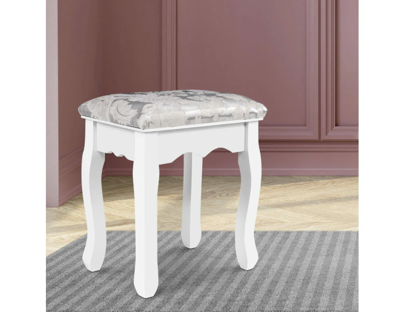 Artiss Dressing Table Stool Velvet White