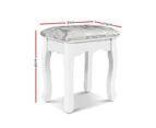 Artiss Dressing Table Stool Velvet White