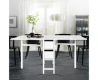 Artiss Dining Table Rectangular Extendable White