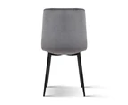 Artiss Dining Chairs Grey Velvet Set of 4 Lindsay