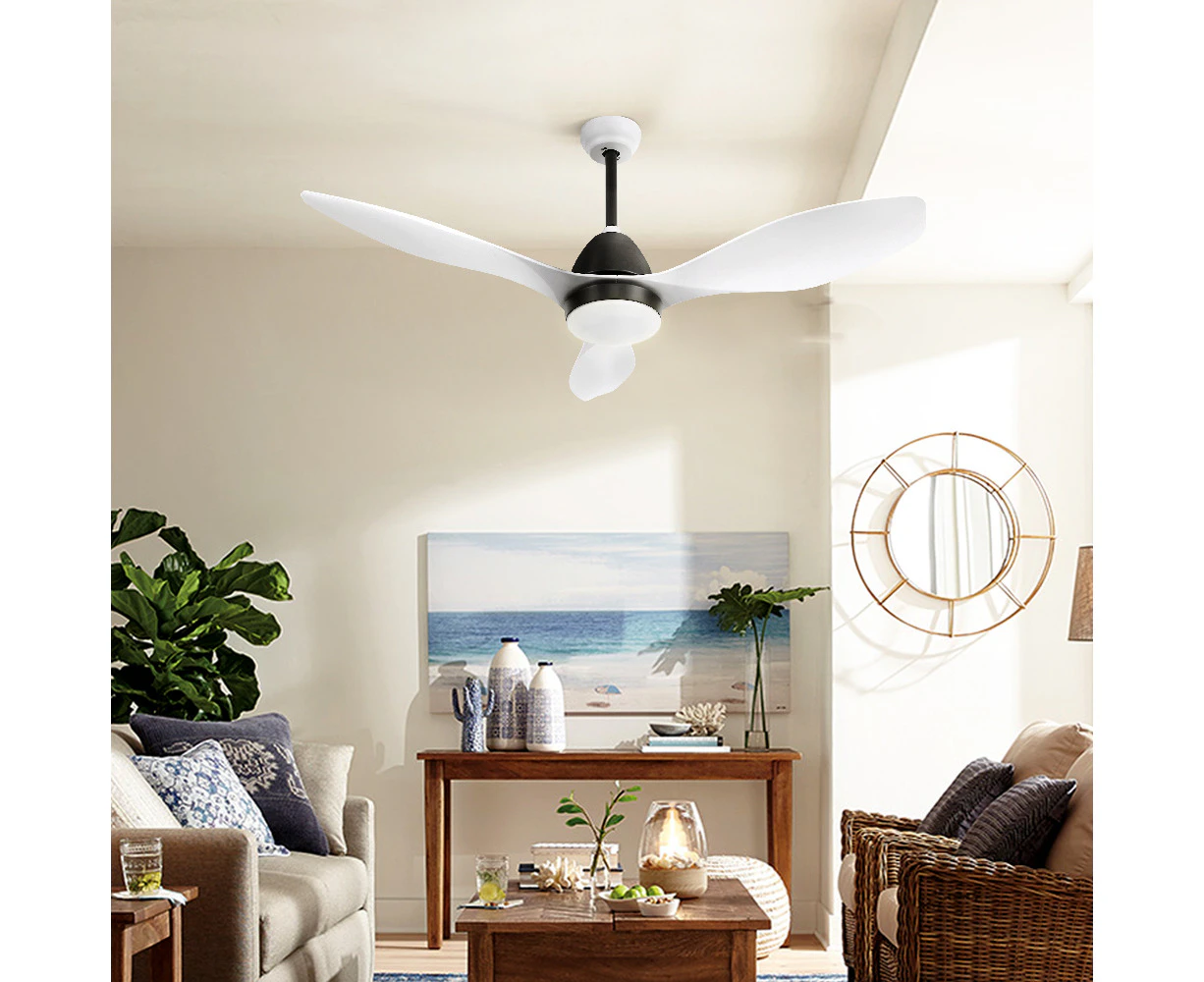 Devanti 48'' Ceiling Fan DC Motor w/Light w/Remote - White