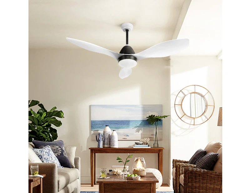 Devanti 48'' Ceiling Fan DC Motor w/Light w/Remote - White