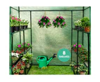 Greenfingers Greenhouse 1.4x1.55x2M Walk in Green House Tunnel Plant Garden Shed 8 Shelves