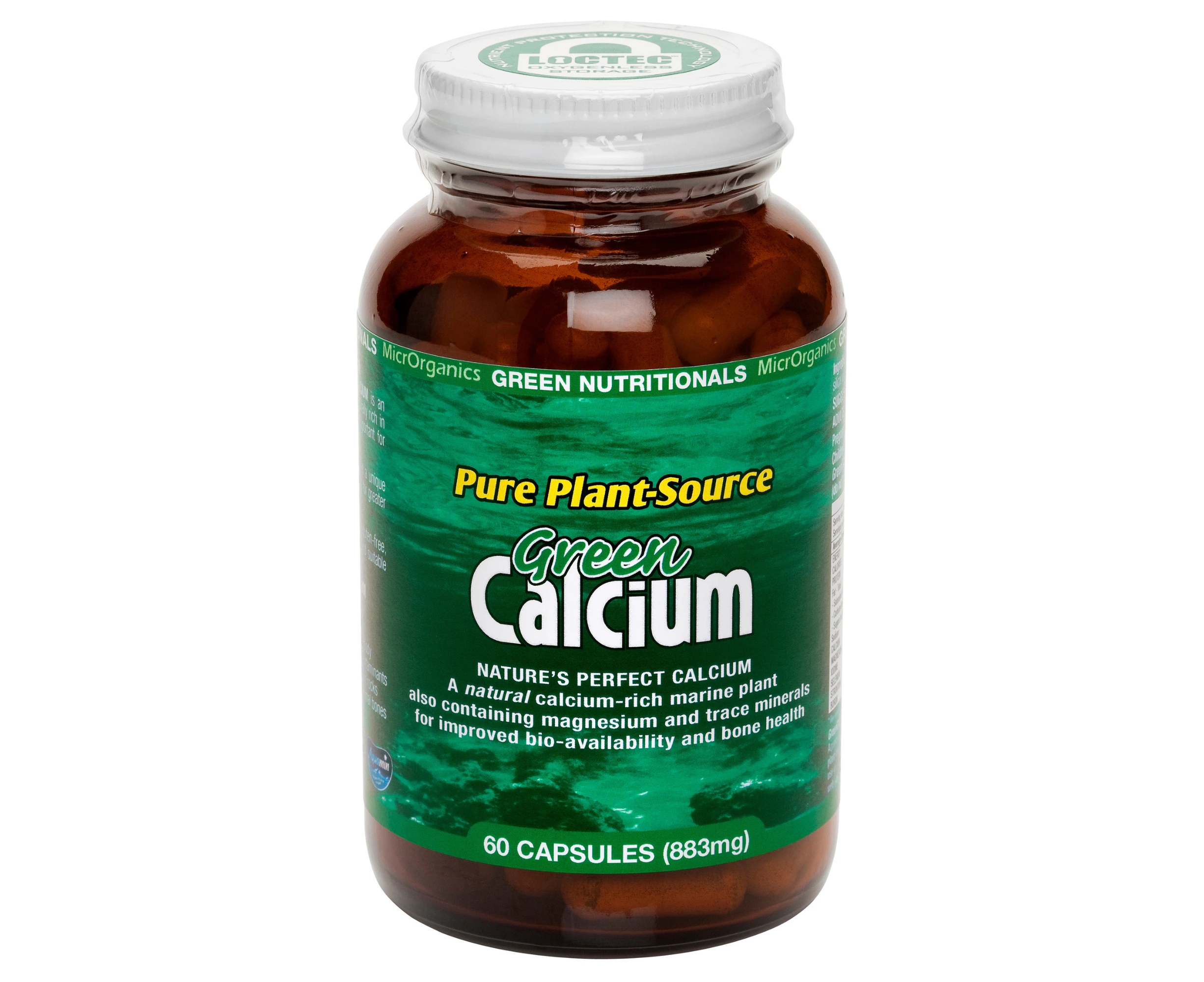 Green Nutritionals GreenCALCIUM 60 capsules - Vegan Vegetarian Friendly