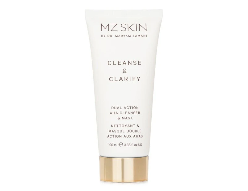 MZ Skin Cleanse & Clarify Dual Action AHA Cleanser & Mask 100ml/3.38oz