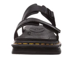 Dr. Martens Womens Chilton Slide Leather Sandal w/ Adjustable Strap-Black Hydro