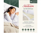 Sunbeam Fitted Auto Shut Off Premium Electric Blanket Wool Fleece