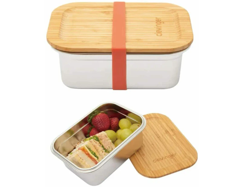 Stainless Steel Snack Box Food Container Storage Lunch BPA Free - 800ml