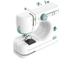 YOPOWER Electric Sewing Machine, Portable Mini Sewing Machine for Beginners, Small Mending Machine w/2 Speeds and 12 Stitches