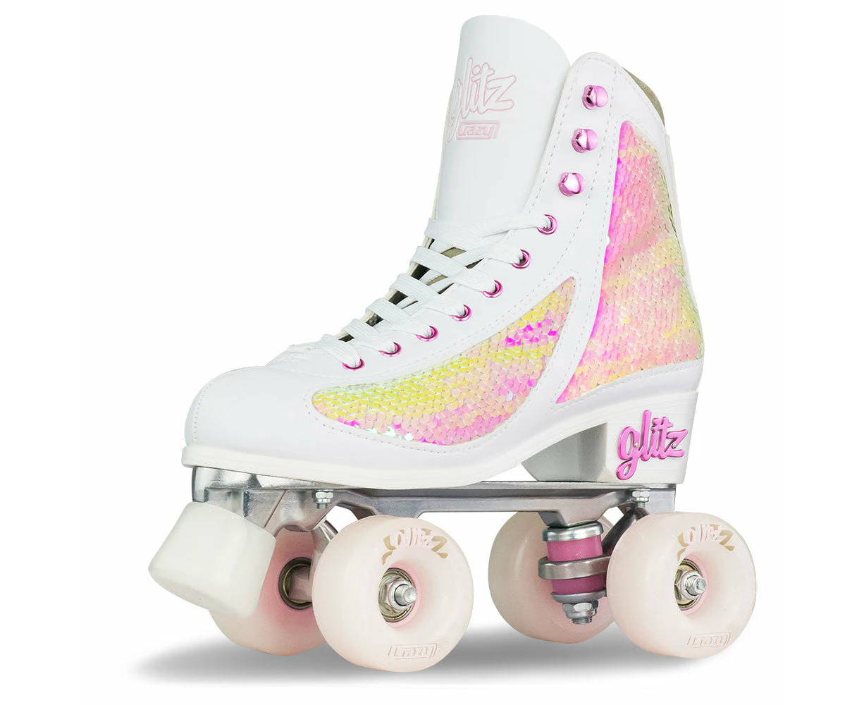 Crazy Skates GLITZ Sequin Roller Skates - Pearl