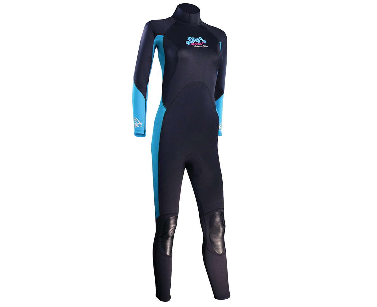 Adrenalin Enduro-Flex 3/2mm Ladies Steamer Wetsuit for Surf/Snorkel Blue - Blue