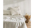 Ecology Dream Soft Flat Bed Sheet Stone Grey Home Bedding/Linen - Stone