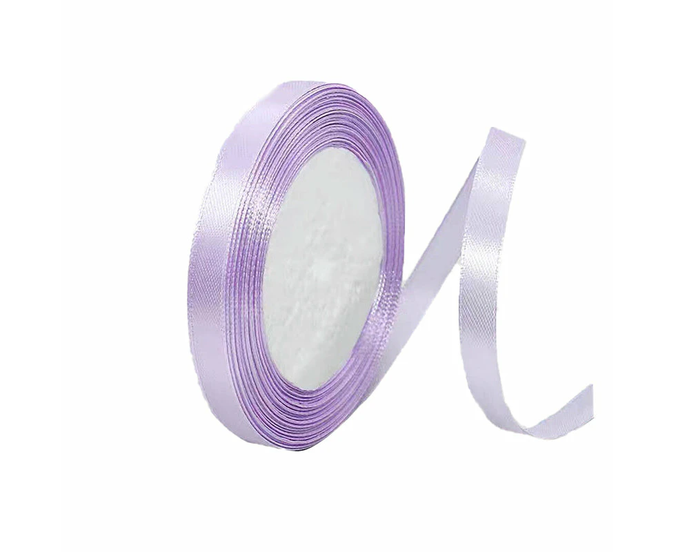 10mm Width Satin Hair Ribbon Wedding Party Decoration Gift Banquet 5m - Violet