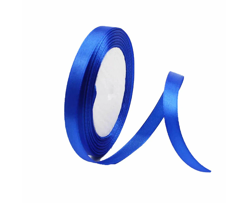 10mm Width Satin Hair Ribbon Wedding Party Decoration Gift Banquet 3m - Royal Blue