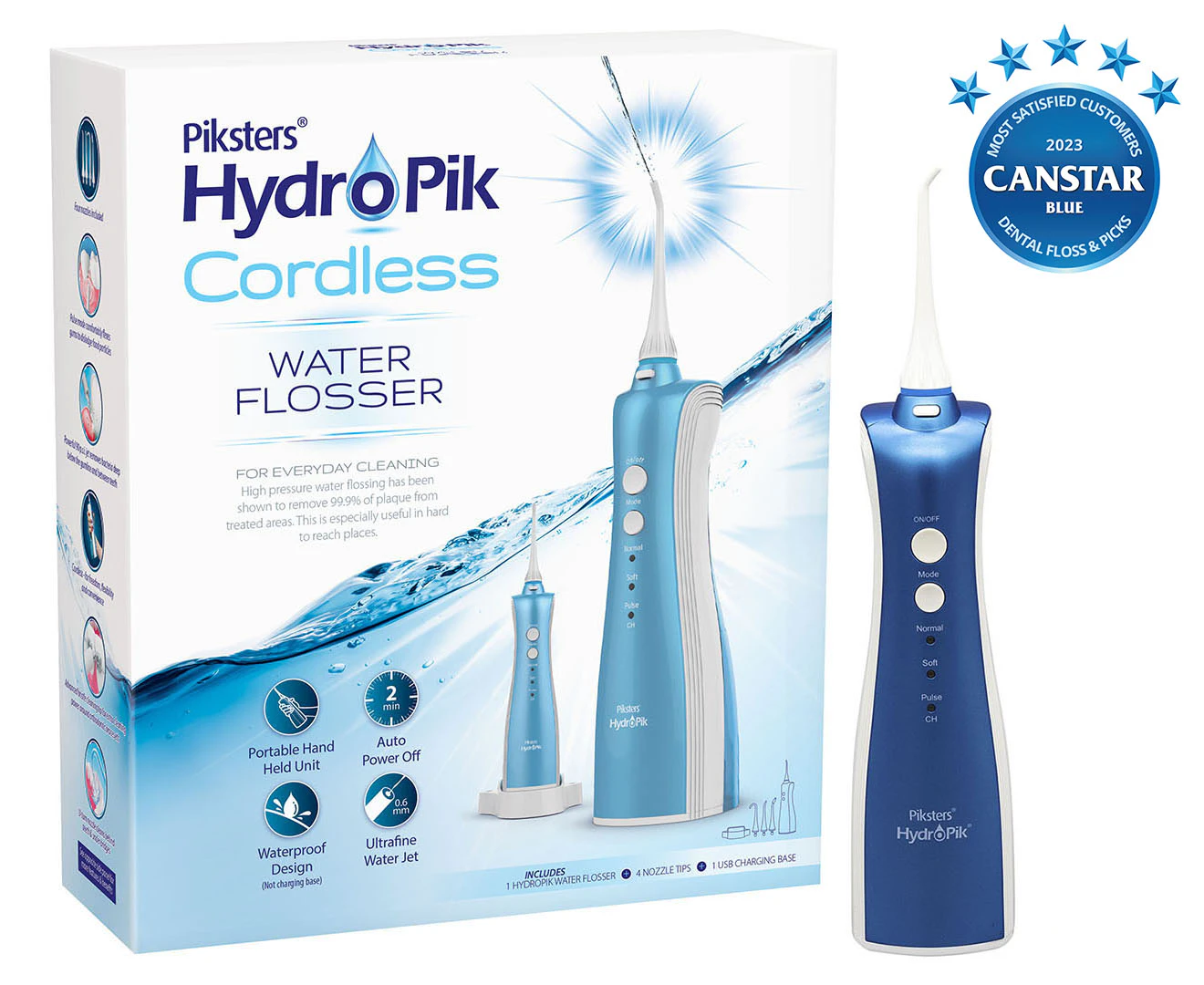 Piksters HydroPik Cordless Water Flosser