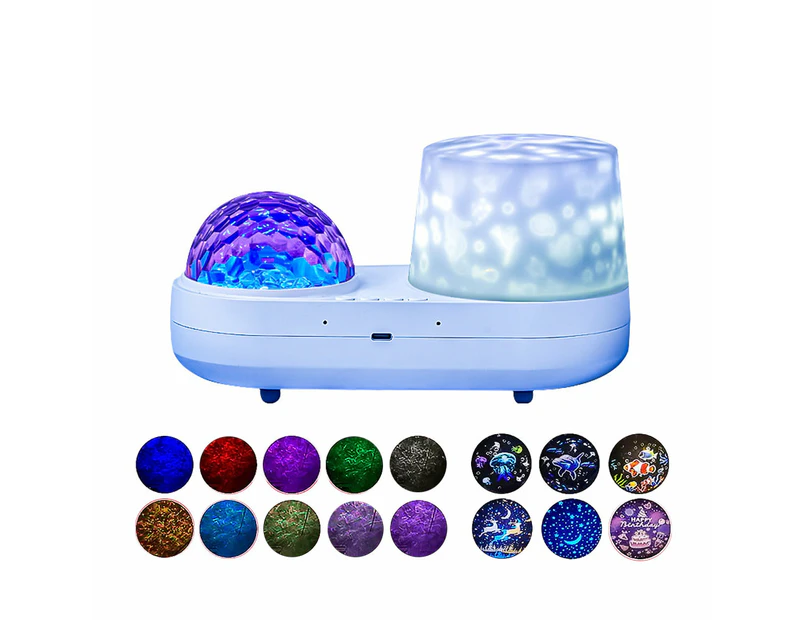 With 6 Projection Themes Ocean Projector Light Night Light Starry Sky Projection Lamp