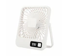 5 Speed Desktop Fan USB Rechargeable 180 Degree Foldable Digital Display Fan