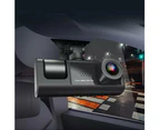 3 Channel Dash Cam Front and Rear Inside 1080P Full HD 170 Degree Wide Angle Dashboard Camera with 32GB SD Card