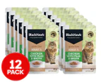 12 x Black Hawk Grain Free Adult Wet Cat Food Chicken w/ Peas & Broth 85g
