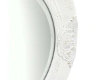 vidaXL Wall Mirror Baroque Style 50 cm White