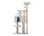 Alopet Cat Tree 140cm Trees Scratching Post Scratcher Tower Condo House Furniture Wood Grey