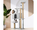 Alopet Cat Tree 140cm Trees Scratching Post Scratcher Tower Condo House Furniture Wood Grey