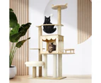 Alopet Cat Trees Scratching Post Scratcher Tower Condo House Furniture Wooden 131cm