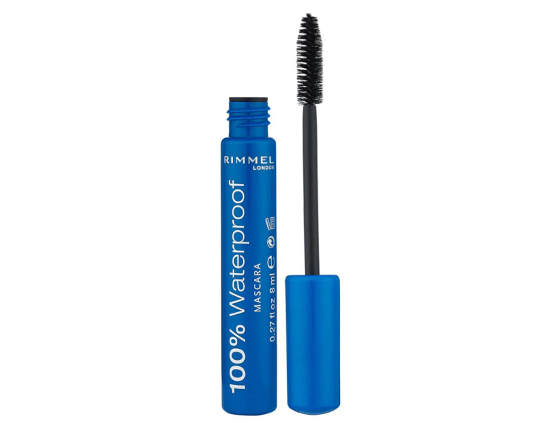 Rimmel 100% Waterproof Mascara 8mL - Black