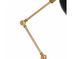 Sarantino Adjustable Metal Table Desk Lamp Black Gold