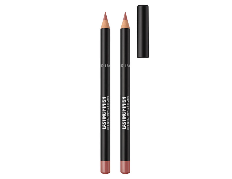 2 x Rimmel Lasting Finish Lip Liner Pencil 1.2g - 90s Nude