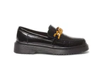 Womens Footwear Sandler Scholar Black Hi Shine Loafer