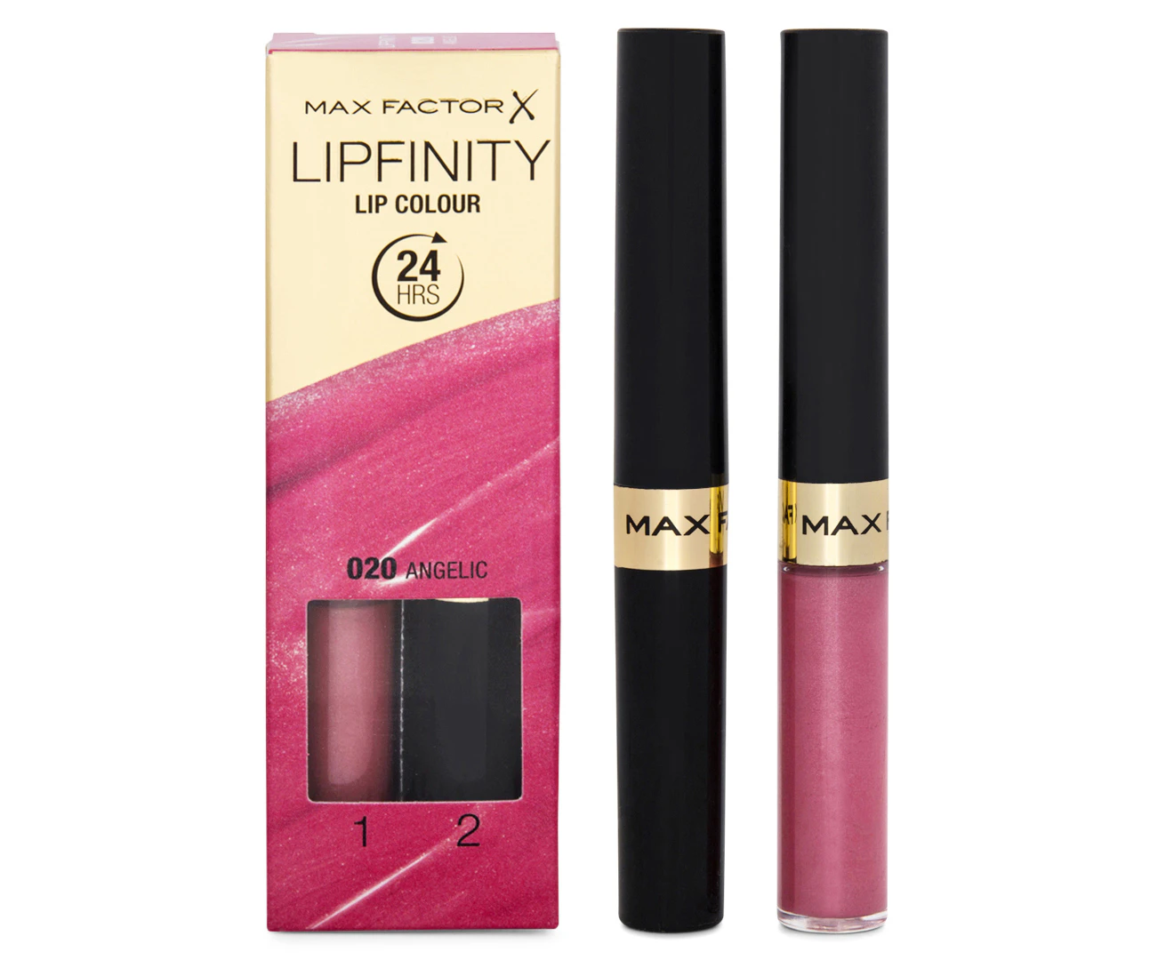 Max Factor Lipfinity 2-Step Lip Colour & Top Coat 4.2mL - Angelic