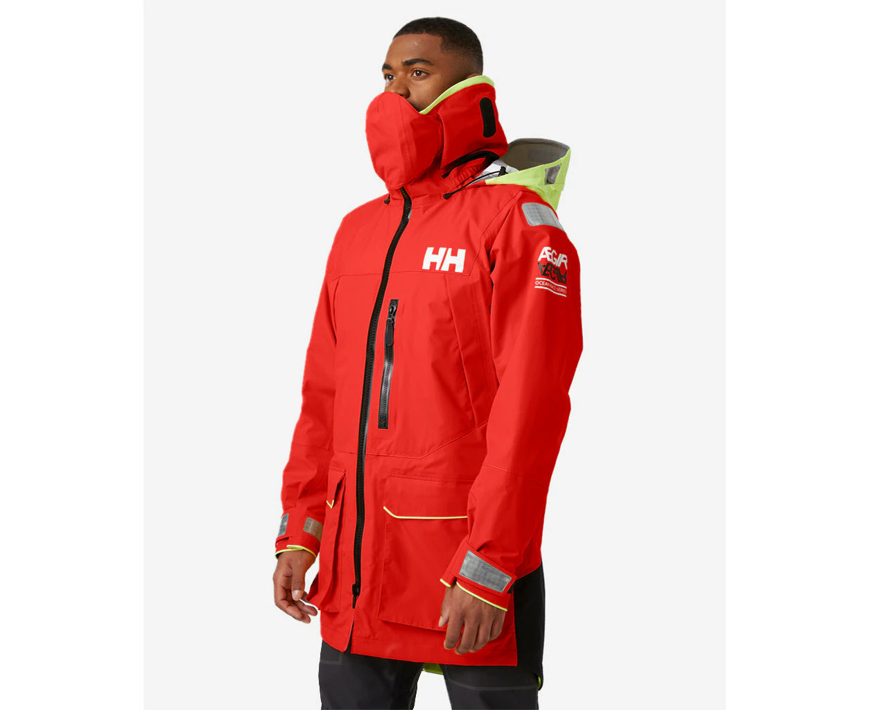 Helly Hansen Mens Aegir Ocean Jacket, Alert Red