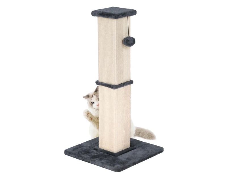 Advwin Cat Scratching Post Cat Tree Scratcher Towers Furniture Wood 84cm - Dark Blue