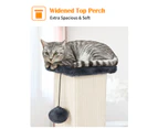 Advwin Cat Scratching Post Cat Tree Scratcher Towers Furniture Wood 84cm - Dark Blue