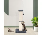 Advwin Cat Scratching Post Cat Tree Scratcher Towers Furniture Wood 84cm - Dark Blue