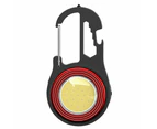 Vibe Geeks USB Rechargeable Multifunction COB Emergency Searchlight - Red